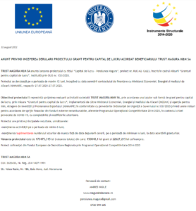 Anunt incepere proiect fonduri