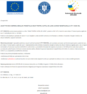 Anunt incepere proiect fonduri