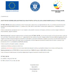 Anunt incepere proiect fonduri