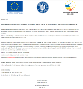 Anunt incepere proiect fonduri