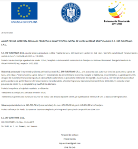 Anunt incepere proiect fonduri