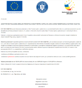 Anunt finalizare proiect fonduri