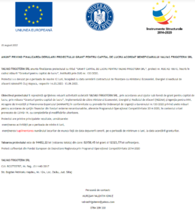 Anunt finalizare proiect fonduri