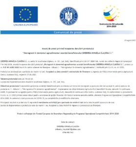 Anunţ începere proiect fonduri