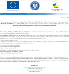 Anunt incepere proiect AVIBROILER