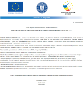 Anunt incepere proiect DARIANNE BUSINESS CONSULTING