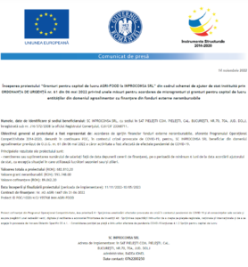 Anunt incepere proiect INPROCONSA SRL