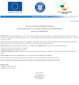 Anunt incepere proiect MATADOR 04