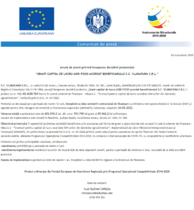Anunt incepere proiect VLARAFARM