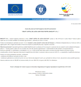 Anunt incepere proiect BINECOPT