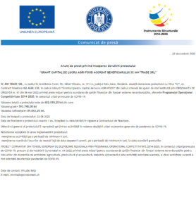 Anunt incepere proiect MW TRADE