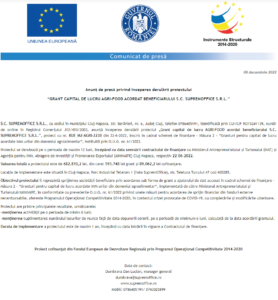 Anunt incepere proiect SUPREMOFFICE