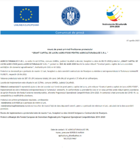 Anunt-finalizare-proiect-AGRICULTURA&ALICE