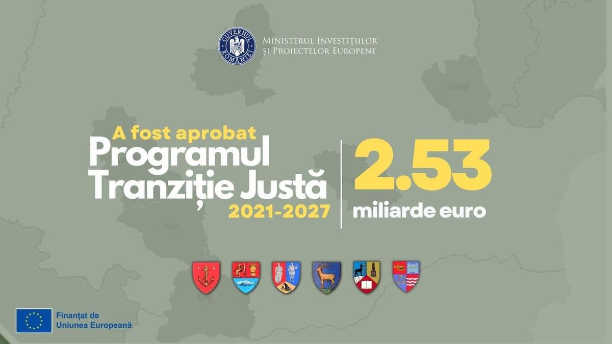 Granturi de câte 200.000-8 milioane de euro pe proiect prin Programul Tranziție Justă